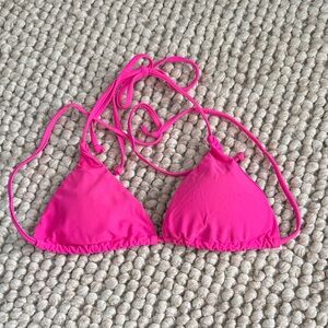 SHEIN Hot Pink Bikini Top